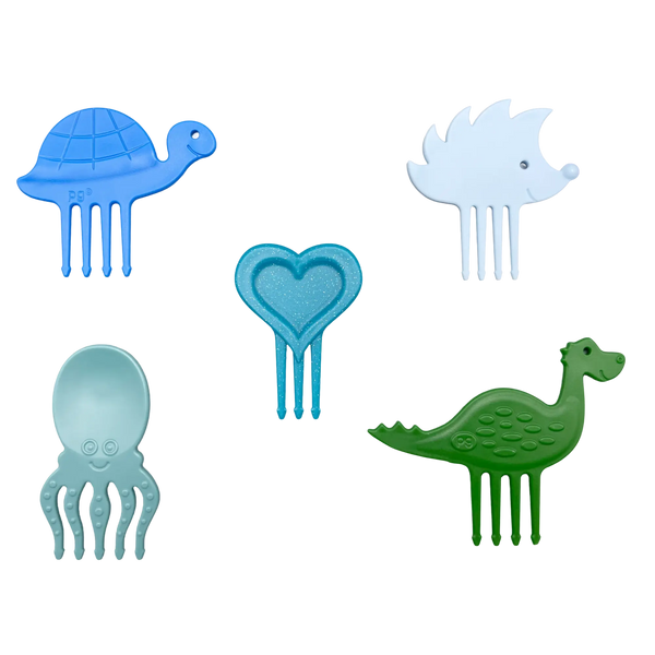 Pieksi und Griffel - Pieksi 5er-Set "BOUNCY FIVE" 🦔🐢🦕🐙❤️