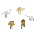 Pieksi und Griffel - Pieksi 5er-Set "METAL GLOW" 🦔🐢🦕🐙🐟