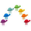 Pieksi und Griffel - Pieksi 7er-Set – Turtle Rain 🐢🌈