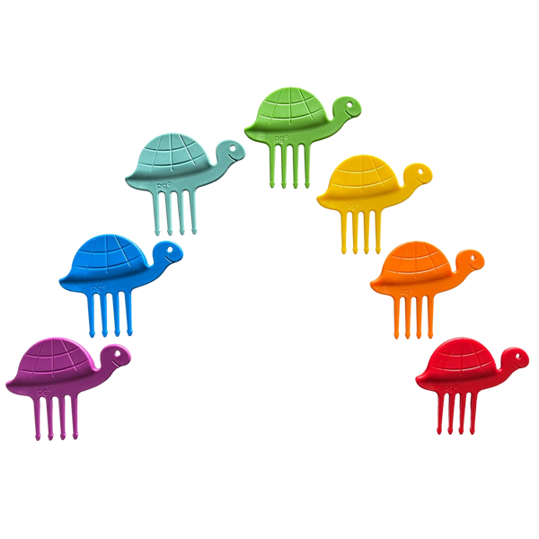 Pieksi und Griffel - Pieksi 7er-Set – Turtle Rain 🐢🌈