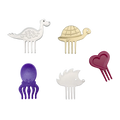Pieksi und Griffel – Pieksi 5er-Set „Glimmer & Shine" 🎄🦔🐢🦕🐙❤️