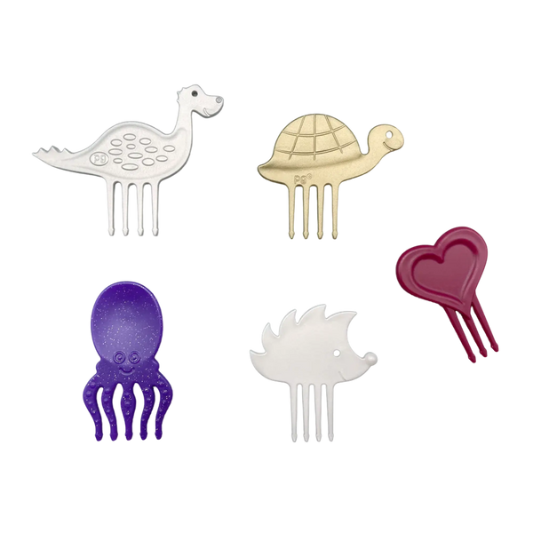 Pieksi und Griffel – Pieksi 5er-Set „Glimmer & Shine" 🎄🦔🐢🦕🐙❤️