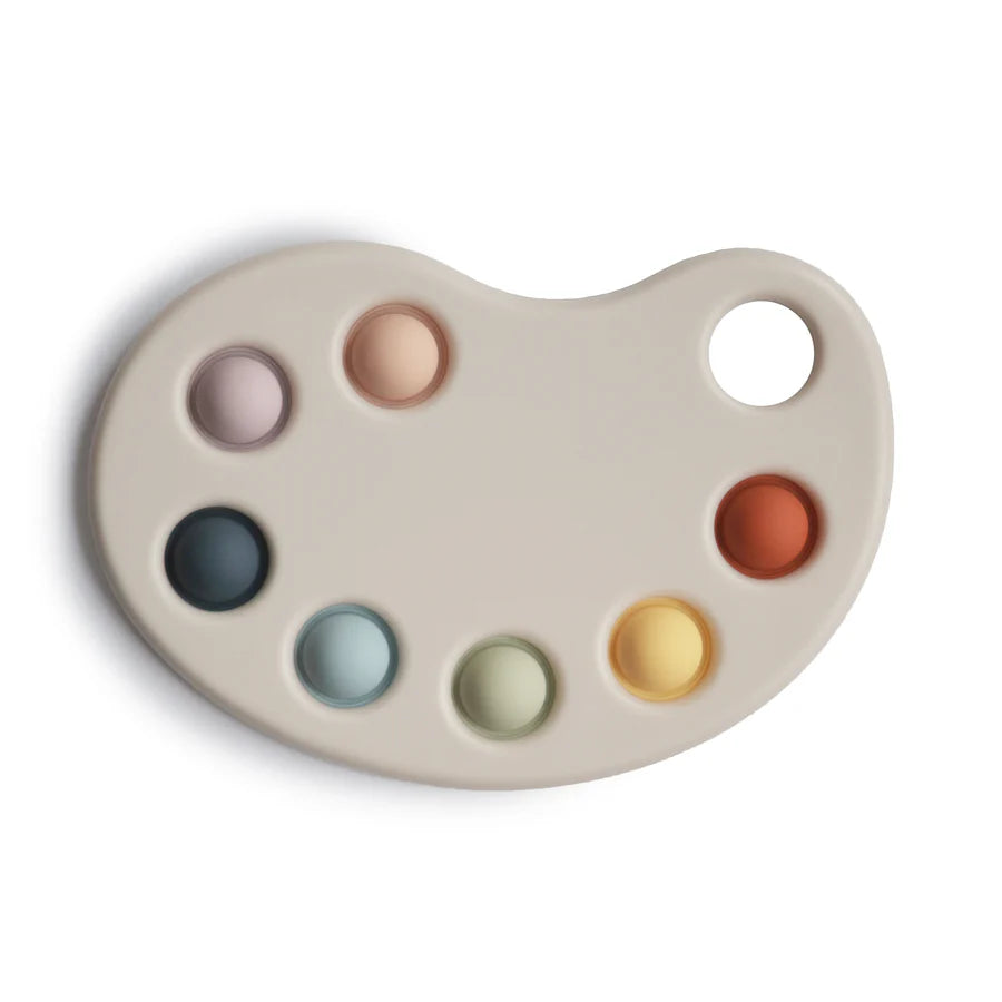 Mushie - Paint Palette Press Toy – Multi - Makimo - Smart Kids