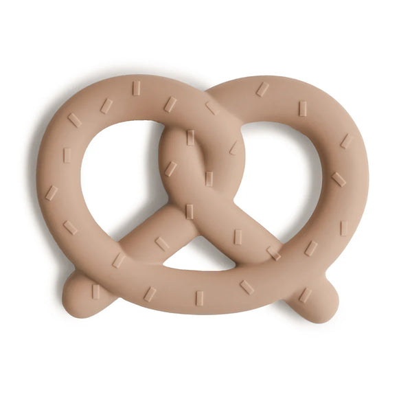 Mushie - Pretzel Teether – Silikon Beißfigur