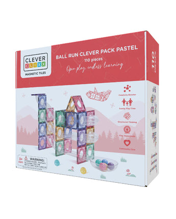 Cleverclixx - Ball Run Clever Pack Pastell - 110-teiliges Set