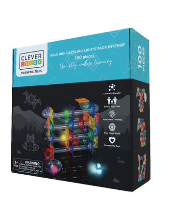 Cleverclixx - Ball Run Dazzling Lights Pack Intense - 100-teiliges Set