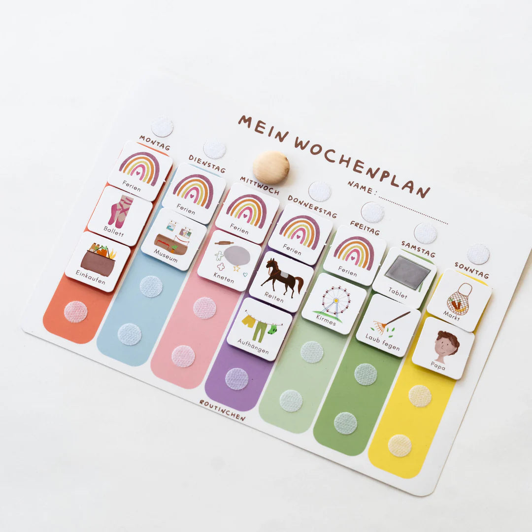 Routinchen Wochenplaner inkl. 525 Symbole - Pastell