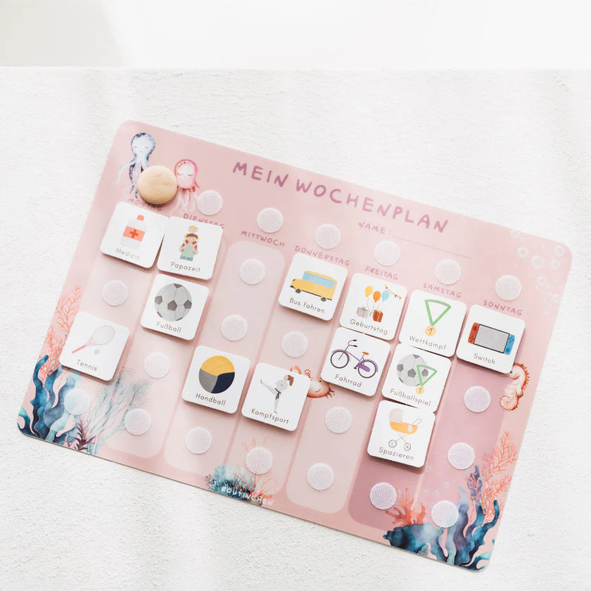 Routinchen Wochenplaner A4 inkl. inkl. 525 Symbole - Unterwasser