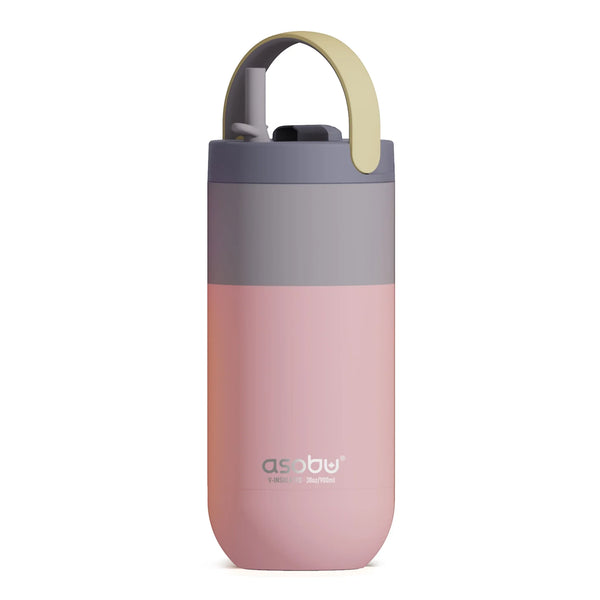 Asobu ORBIT Travel Mug Pastell Pfirsich - 890ml Edelstahl Thermobecher keramikbeschichtet - Makimo - Smart Kids