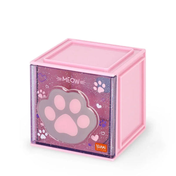 LEGAMI Erweiterbare Schreibtischbox – Cutie Cube – Kitty - Makimo - Smart Kids