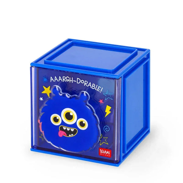 LEGAMI Erweiterbare Schreibtischbox – Cutie Cube – Monster - Makimo - Smart Kids