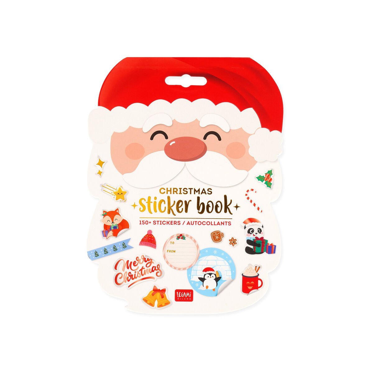 LEGAMI Weihnachts-Sticker-Heft - 150+ Aufkleber Santa Claus