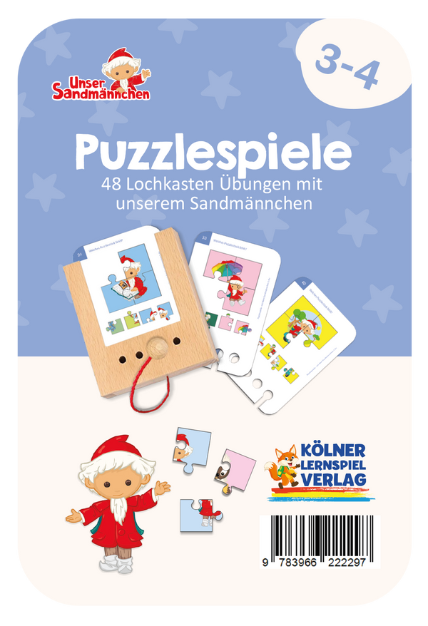 Puzzlespiele mit unserem Sandmännchen 3-4