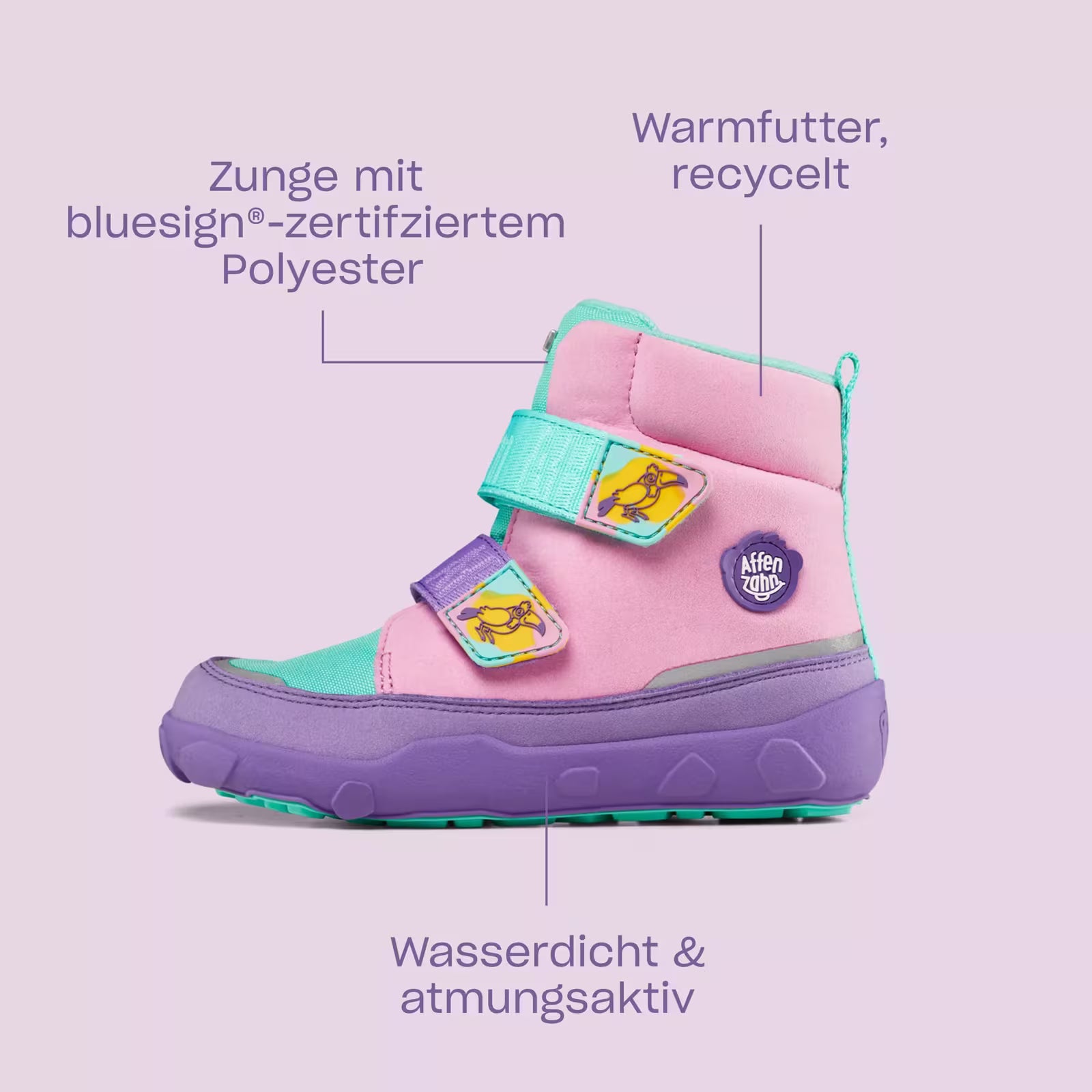 Affenzahn Winterstiefel Vegan Comfy - Bär - Makimo - Smart Kids