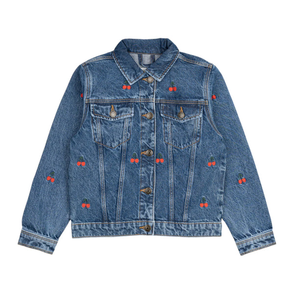 THE NEW – Denimjacke „TNNatalia“ Cherry-Embroidery - Makimo - Smart Kids