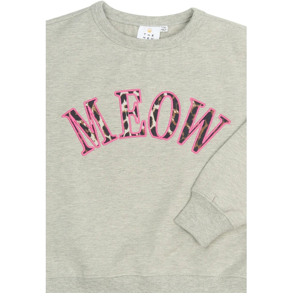 The NEW Polina Oversized Sweatshirt – Light Grey Melange - Makimo - Smart Kids