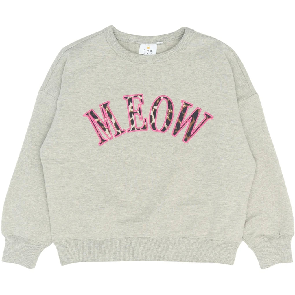 The NEW Polina Oversized Sweatshirt – Light Grey Melange - Makimo - Smart Kids