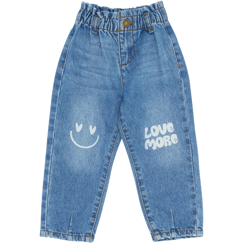 The NEW Siblings Pida Carrot Jeans – Medium Blue Denim - Makimo - Smart Kids