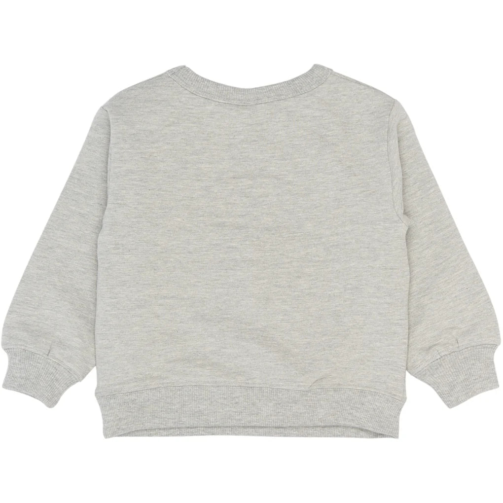 The NEW Siblings Pippin Oversized Sweatshirt – Light Grey Melange - Makimo - Smart Kids