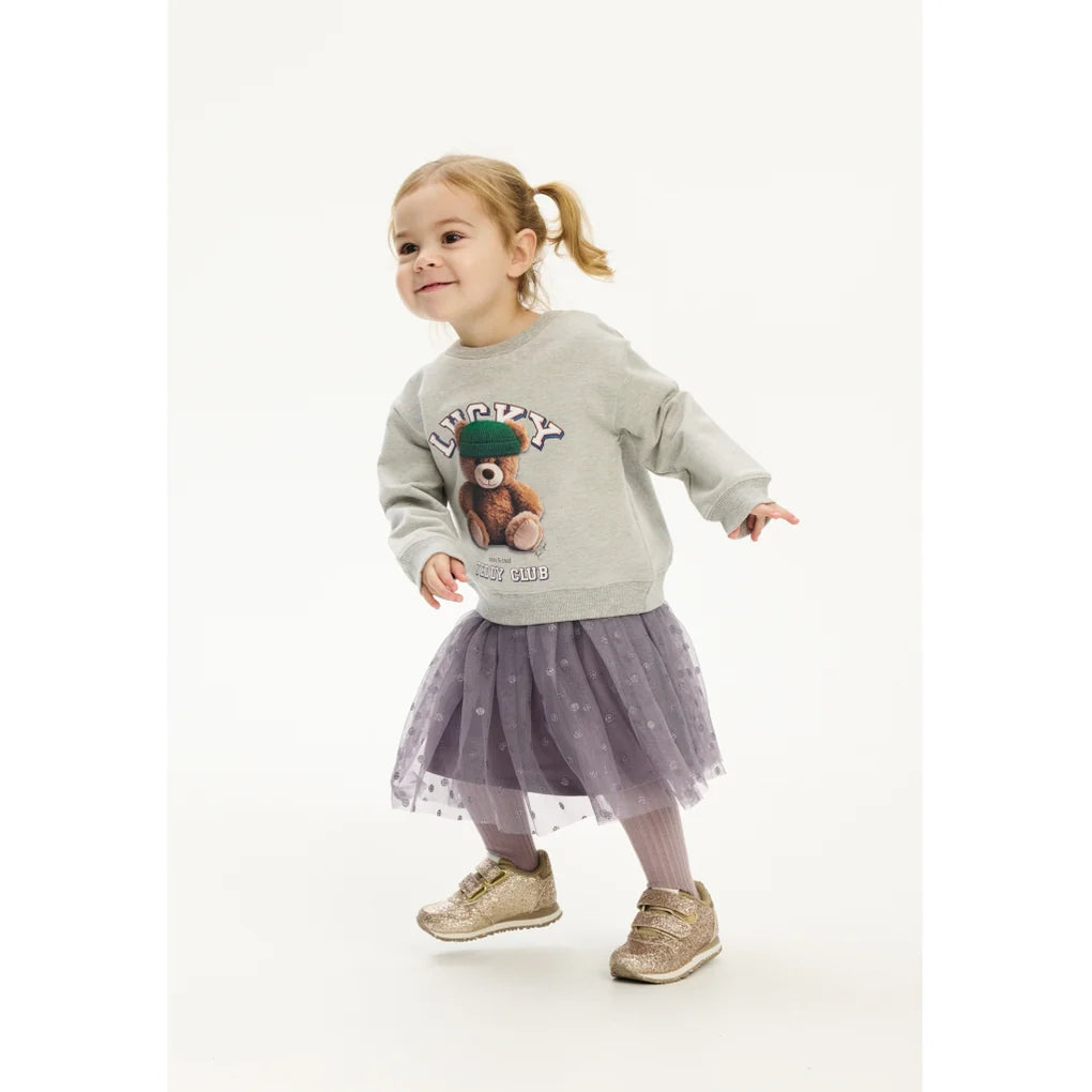 The NEW Siblings Pippin Oversized Sweatshirt – Light Grey Melange - Makimo - Smart Kids