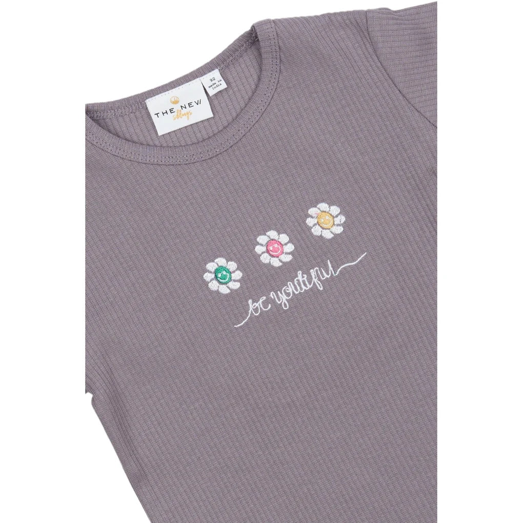The NEW Siblings Princess Longsleeve Rib Tee – Gray Ridge - Makimo - Smart Kids