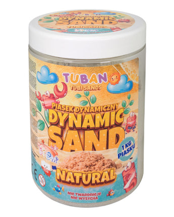 TUBAN - Dynamischer Sand – Natürlicher Spielsand, 1 kg