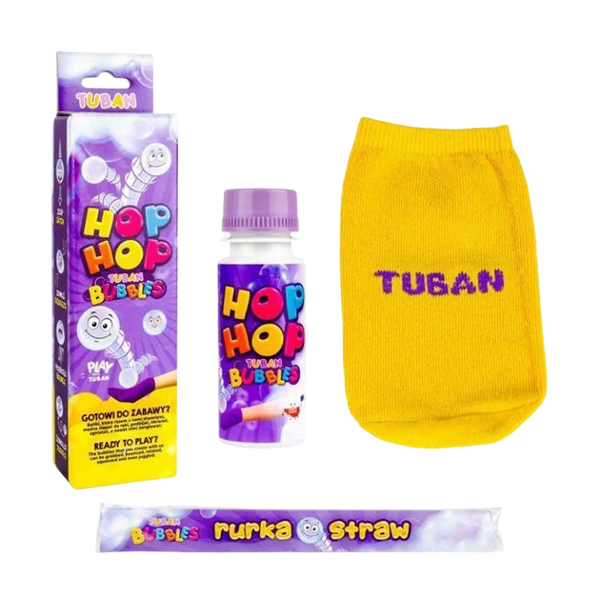 TUBAN - HOP HOP Set – Springende Seifenblasen auf dem Handschuh, inkl. Seifenblasenflüssigkeit