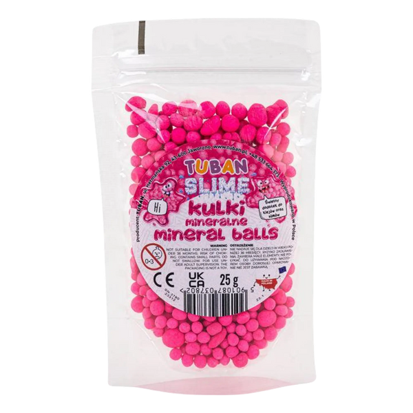 TUBAN - Mineralkugeln – Rosa Perlen für kreative Projekte und Slime