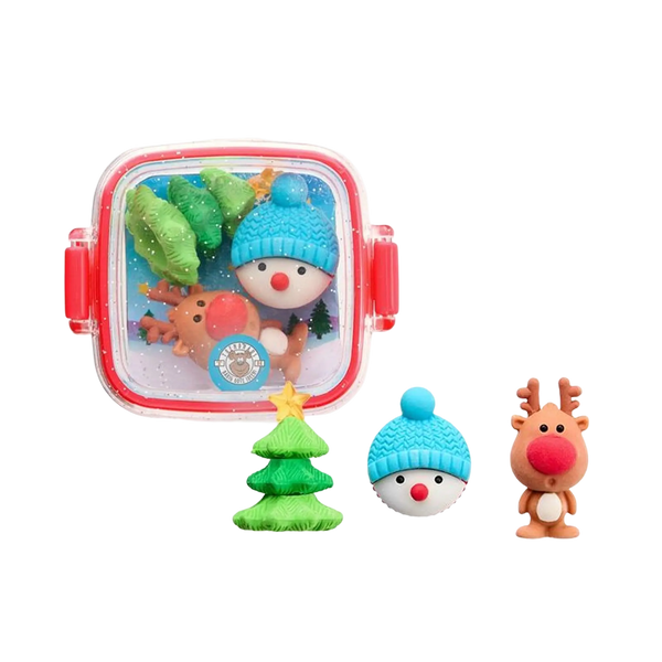Trendhaus Radierer Winter-Friends in Box 3er-Set