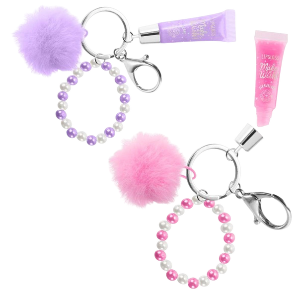 Trendhaus Schlüsselanhänger Pom-Pom inkl. Armband & Lipgloss 10 ml