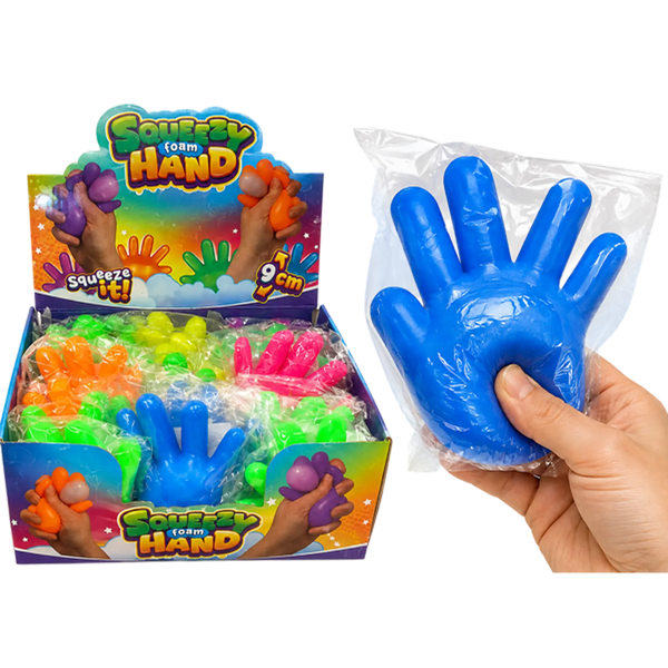 Triton-X - Squishy Neon Quetschhand 9 cm ✋🌈