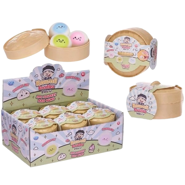 Triton-X Kawaii Bao Bun Dumplings – 3er Set Squishy