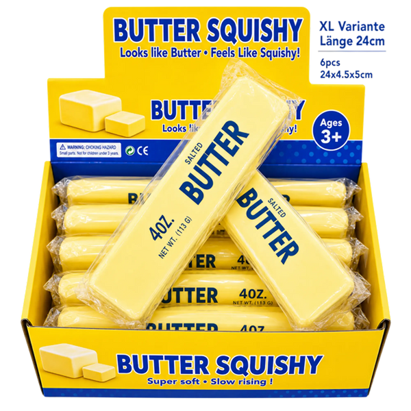 Triton-X XL Butter – Jumbo Squishy 24 cm Slow Rise mit Geruch