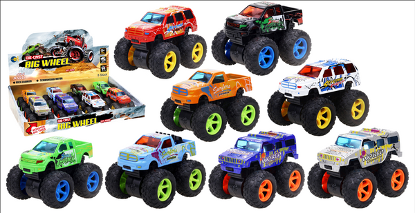 Fun Trading - Monstertrucks Die-Cast 9 cm mit Schwungrad-Motor