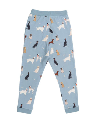 Walkiddy Jogger mit Hunde-Print aus Bio-Baumwolle