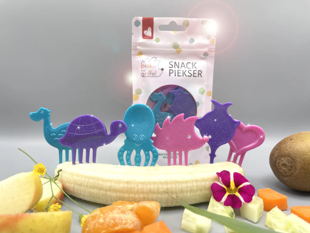 Pieksi und Griffel – Pieksi 6er Set „Itzi-Glitzi-Pieksis“ ✨🦔🐢🦕🐙🐟❤️