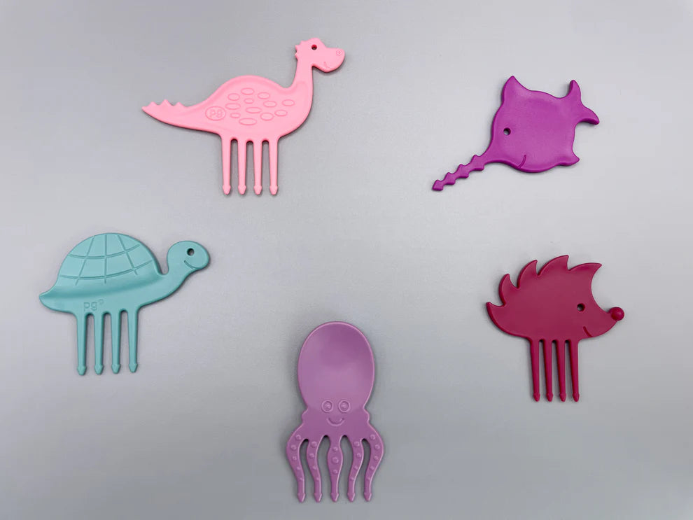 Pieksi und Griffel – Pieksi 5er Set „Fairy Five“ 🧚‍♀️ 🦔🐢🦕🐙🐟