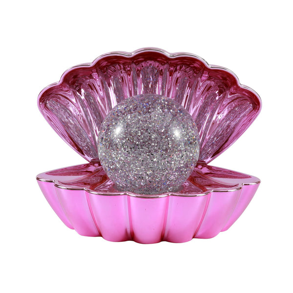 ITOTAL Muschellampe mit Glitzer Rosa – Farbwechselnde LED Stimmungsleuchte