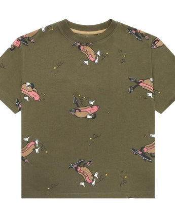 THE NEW - Ivy Green Hot Dog Print T-Shirt