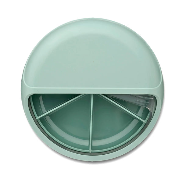 Carl Oscar SnackDisc™ - Grün | Drehbarer Snack-Container für Kinder | 5 Fächer - Makimo - Smart Kids