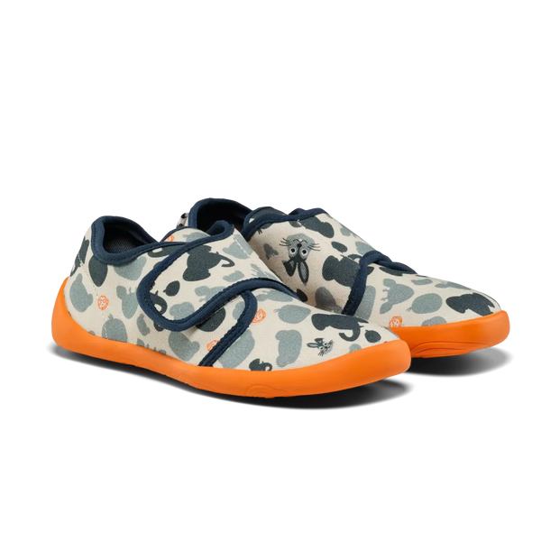 Affenzahn Barfußhausschuh Slipper Cotton Movy - Hase - Makimo - Smart Kids