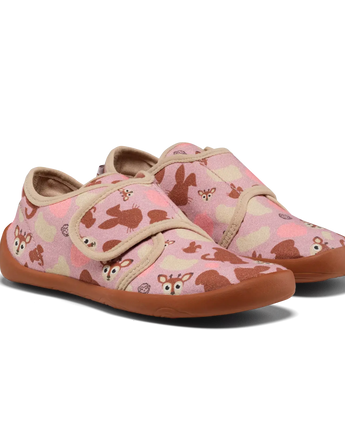 Affenzahn Barfußhausschuh Slipper Cotton Movy - Reh - Makimo - Smart Kids