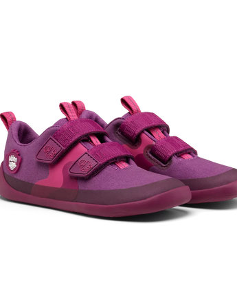 Affenzahn Barfußschuh aus Baumwolle Lucky - Vogel, Pink - Makimo - Smart Kids