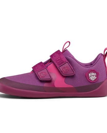 Affenzahn Barfußschuh aus Baumwolle Lucky - Vogel, Pink - Makimo - Smart Kids