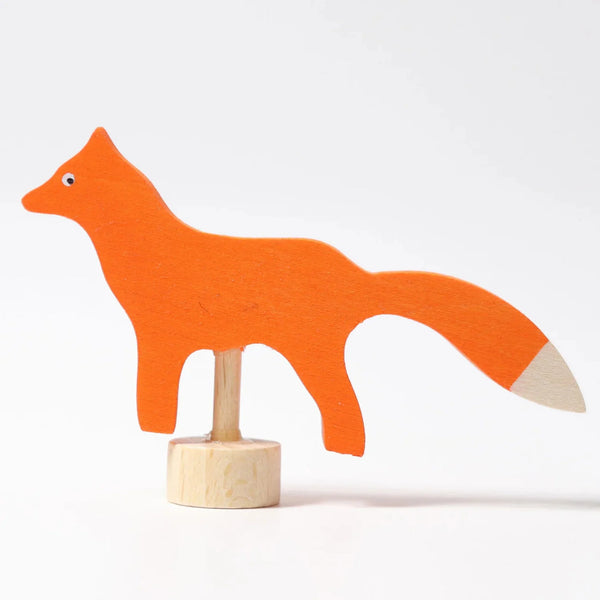 GRIMM'S Steckfigur Fuchs - Handbemalte Holzfigur für Festtagsringe - Makimo - Smart Kids