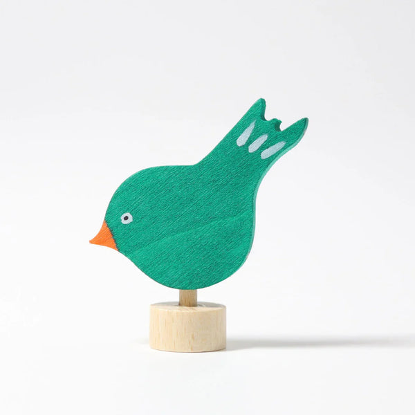 GRIMM'S Steckfigur pickender Vogel - Handbemalte Holzfigur für Festtagsringe - Makimo - Smart Kids