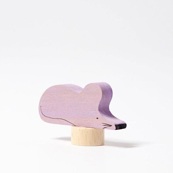 GRIMM'S Steckfigur Grau-lila Maus - Makimo - Smart Kids