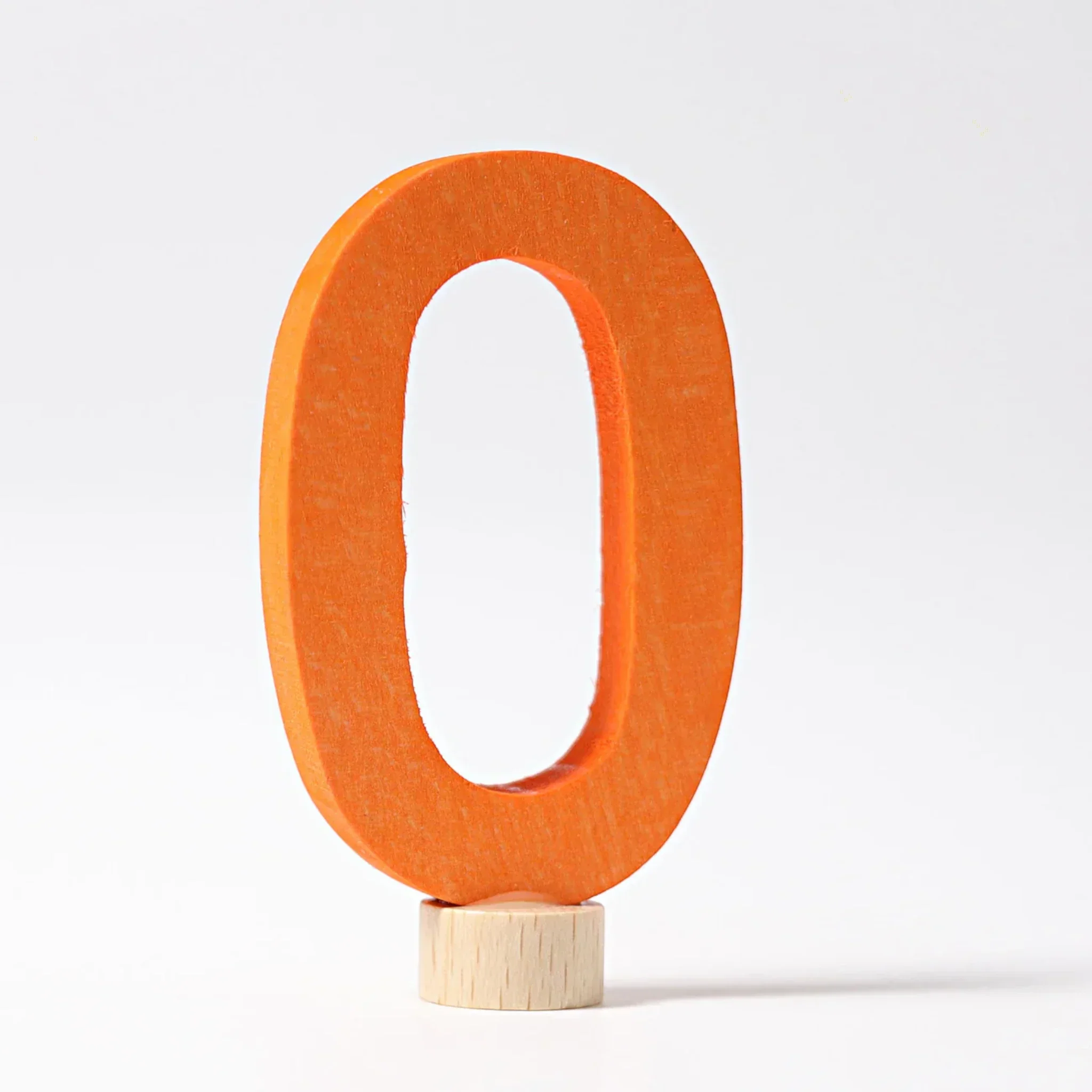 GRIMM'S Zahlenstecker 0 - Lindenholz farblich lasiert für Festtagsringe - Makimo - Smart Kids