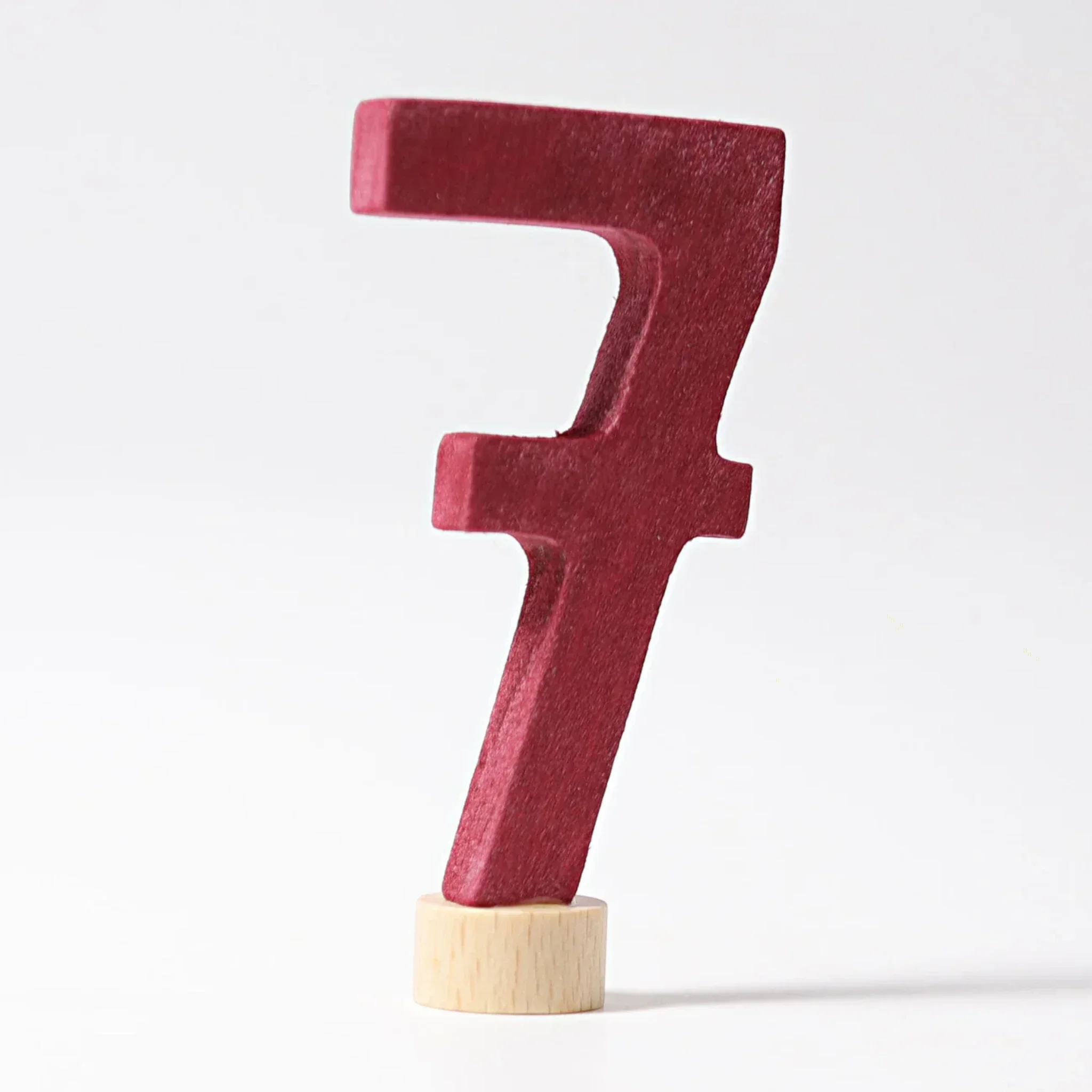 GRIMM'S Zahlenstecker 7 - Lindenholz farblich lasiert für Festtagsringe - Makimo - Smart Kids