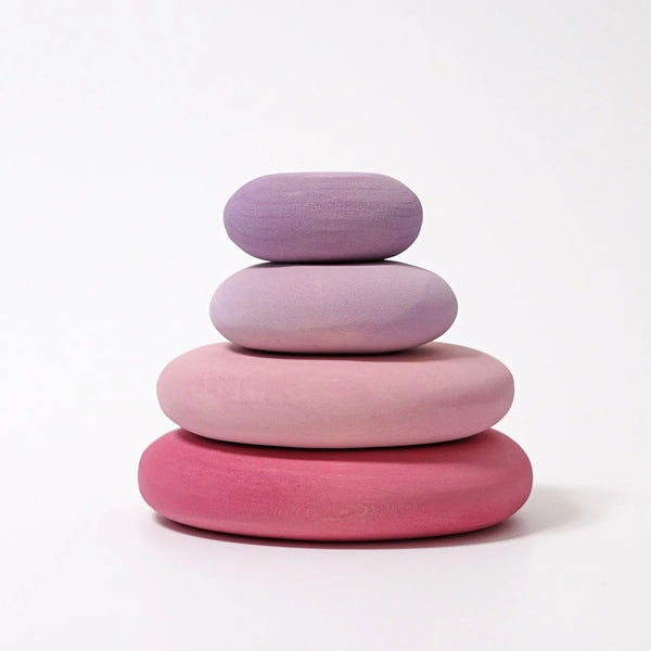 GRIMM’S Flamingokiesel – 4-teiliges Balancespiel aus Holz - Makimo - Smart Kids